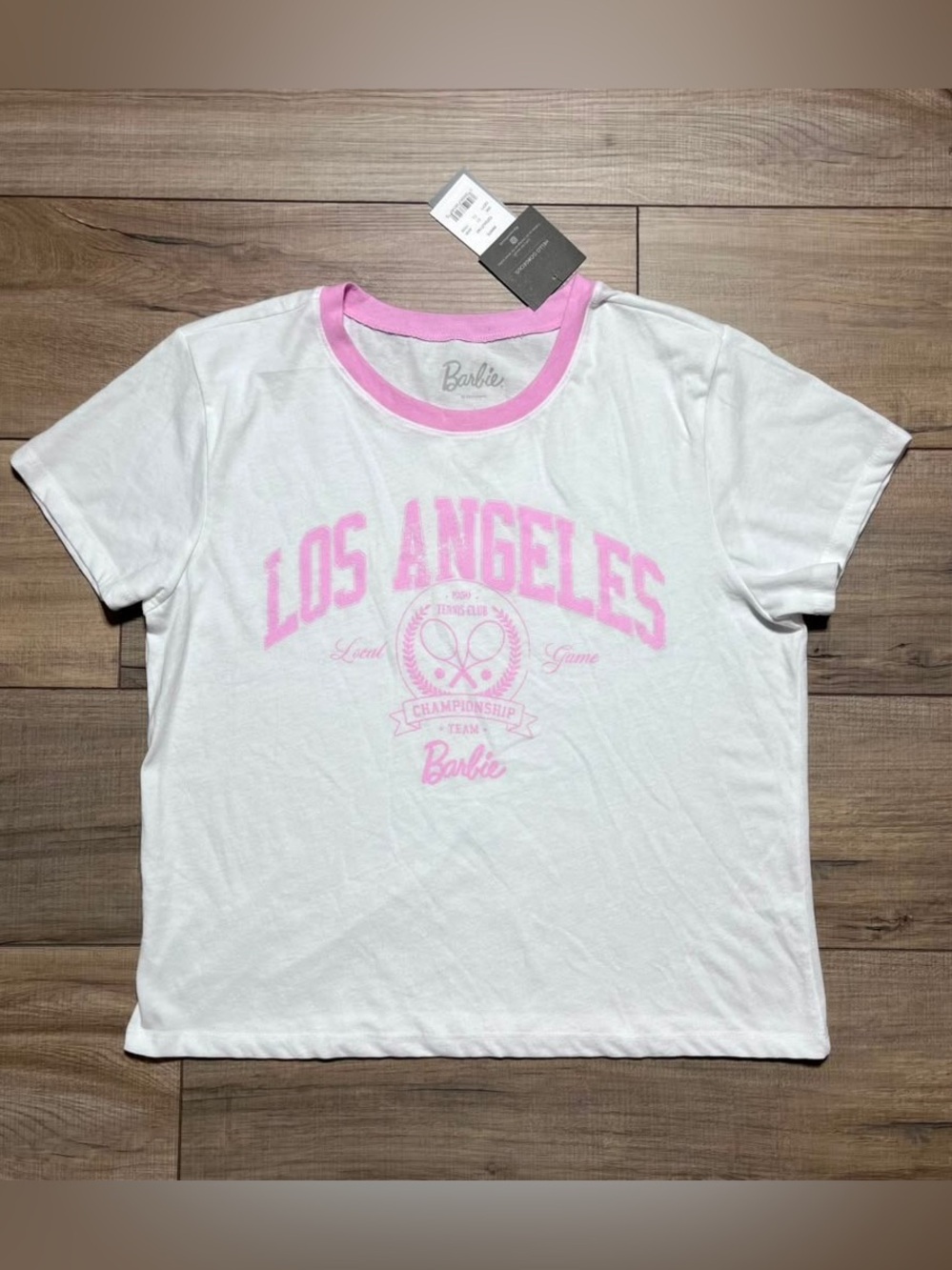 Barbie + Grayson Threads Los Angeles Tennis Club Graphic Tee Size Large White